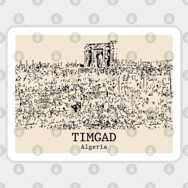 Timgad - Algeria Sticker by Lakeric